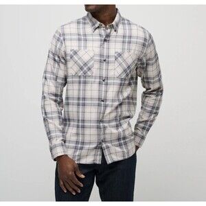 Travis Mathew Cloud Plaid Flannel Button Up Shirt Mens Small Lumberjack Grunge